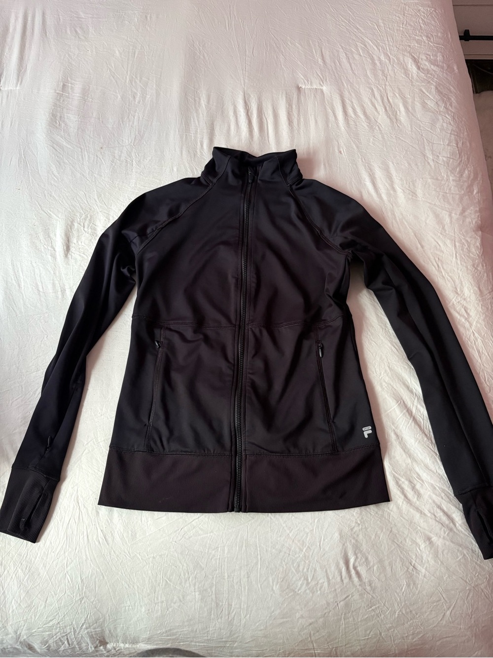 Fila Black Full-Zip Utility Jacket
